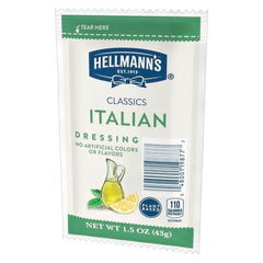 Hellmann's single 1.5-ounce packet highlighting portion control convenience