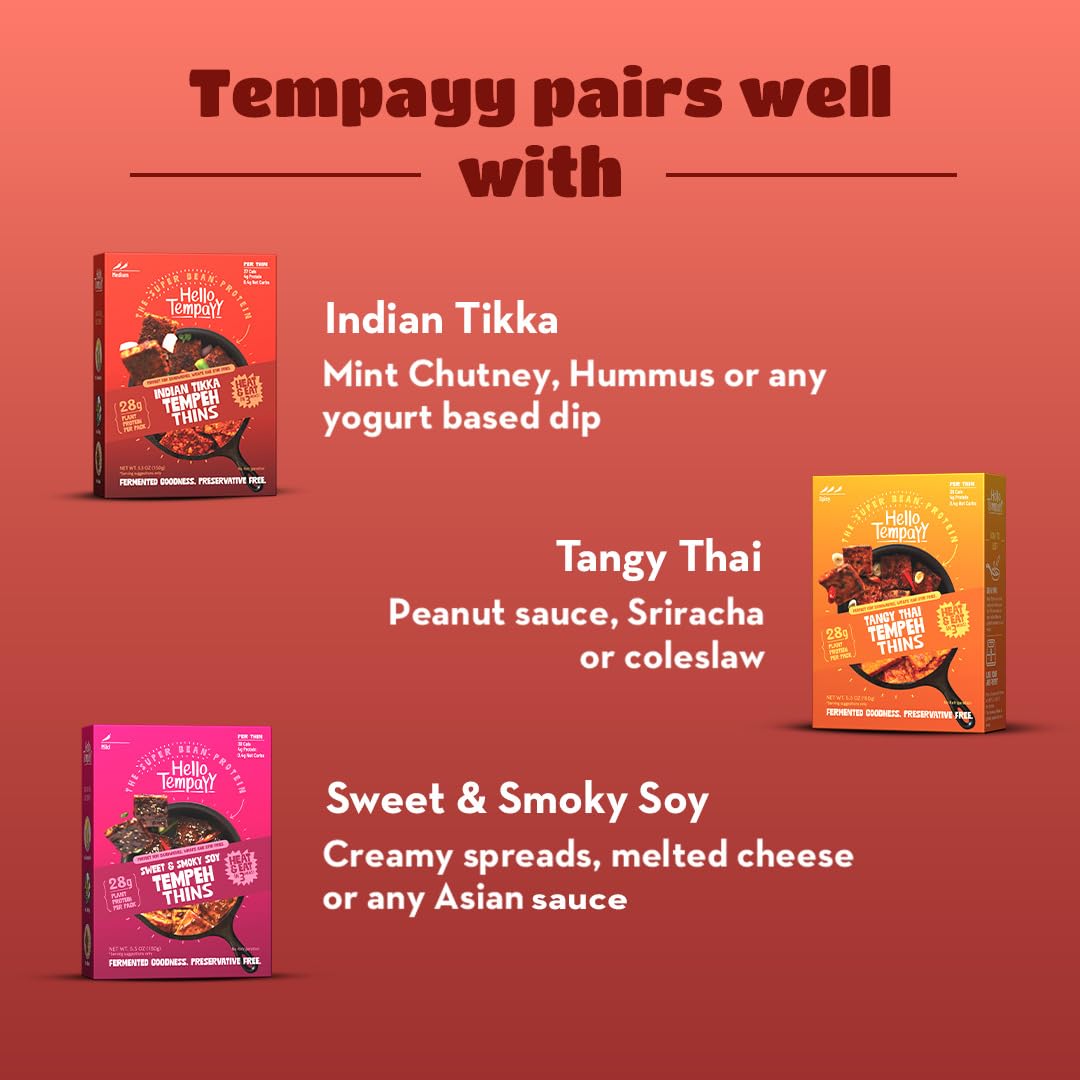Hello Tempayy tempeh layered in sandwich illustrating hearty protein upgrade