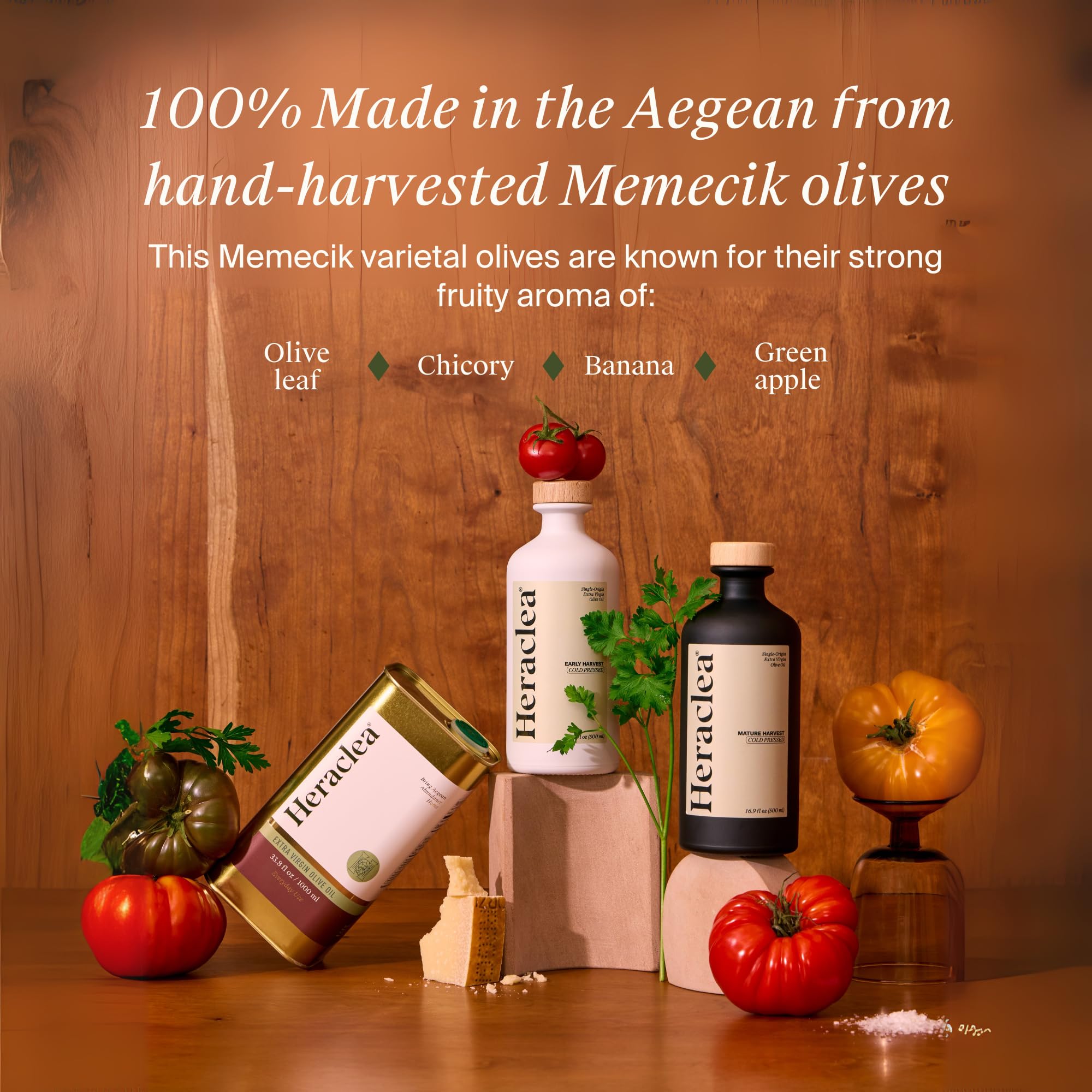 Heraclea oil texture on spoon showing rich mouthfeel benefit