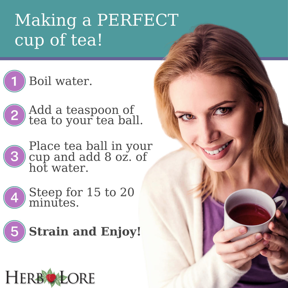 Herb Lore measuring scoop with loose leaf for accurate serving control