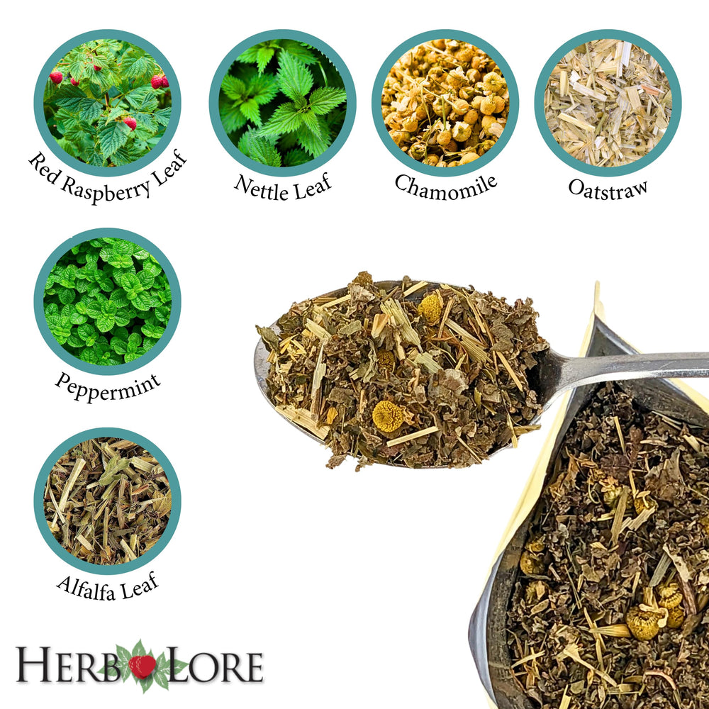 Herb Lore steaming brewed cup offering calming warmth and daily comfort