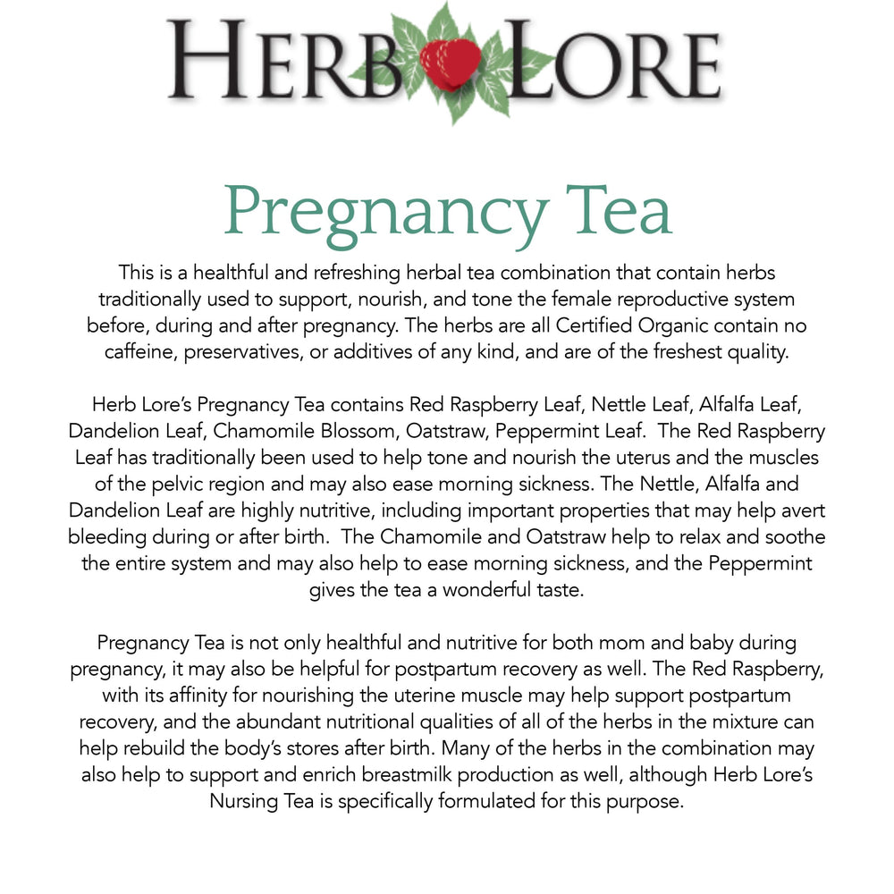 Herb Lore chilled pitcher and glass highlighting refreshing prenatal sip option