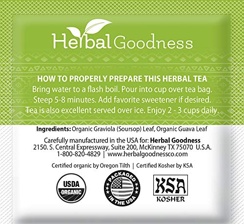 Herbal Goodness brewed cup top view showing color and calming aroma