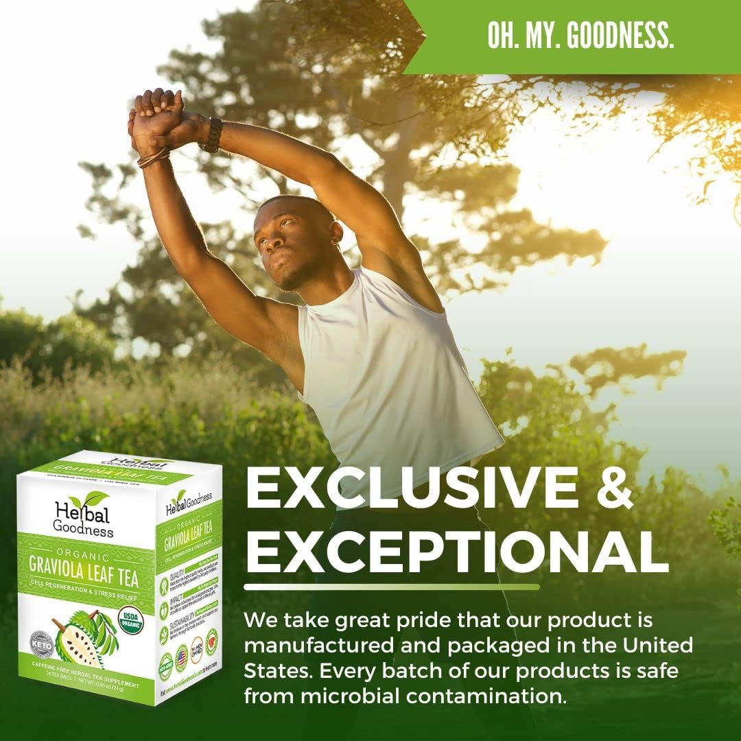 Herbal Goodness open box displaying 24 tea bags and packaging freshness