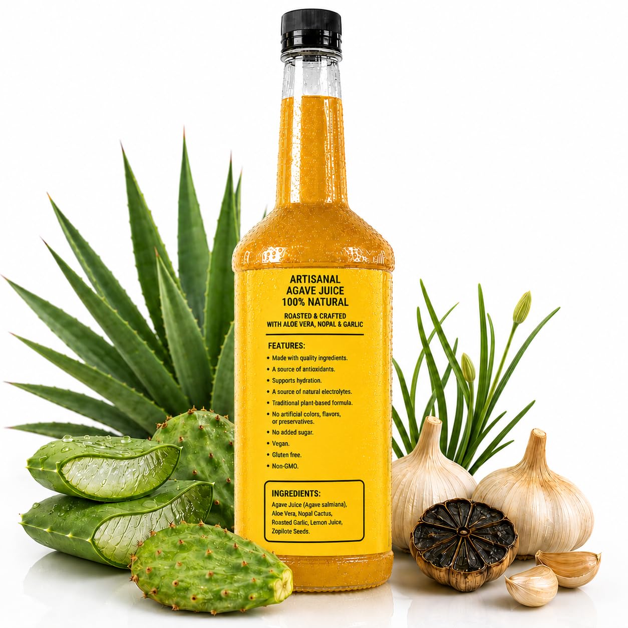 HERBALISTA small caballito shot poured into glass, demonstrates serving suggestion