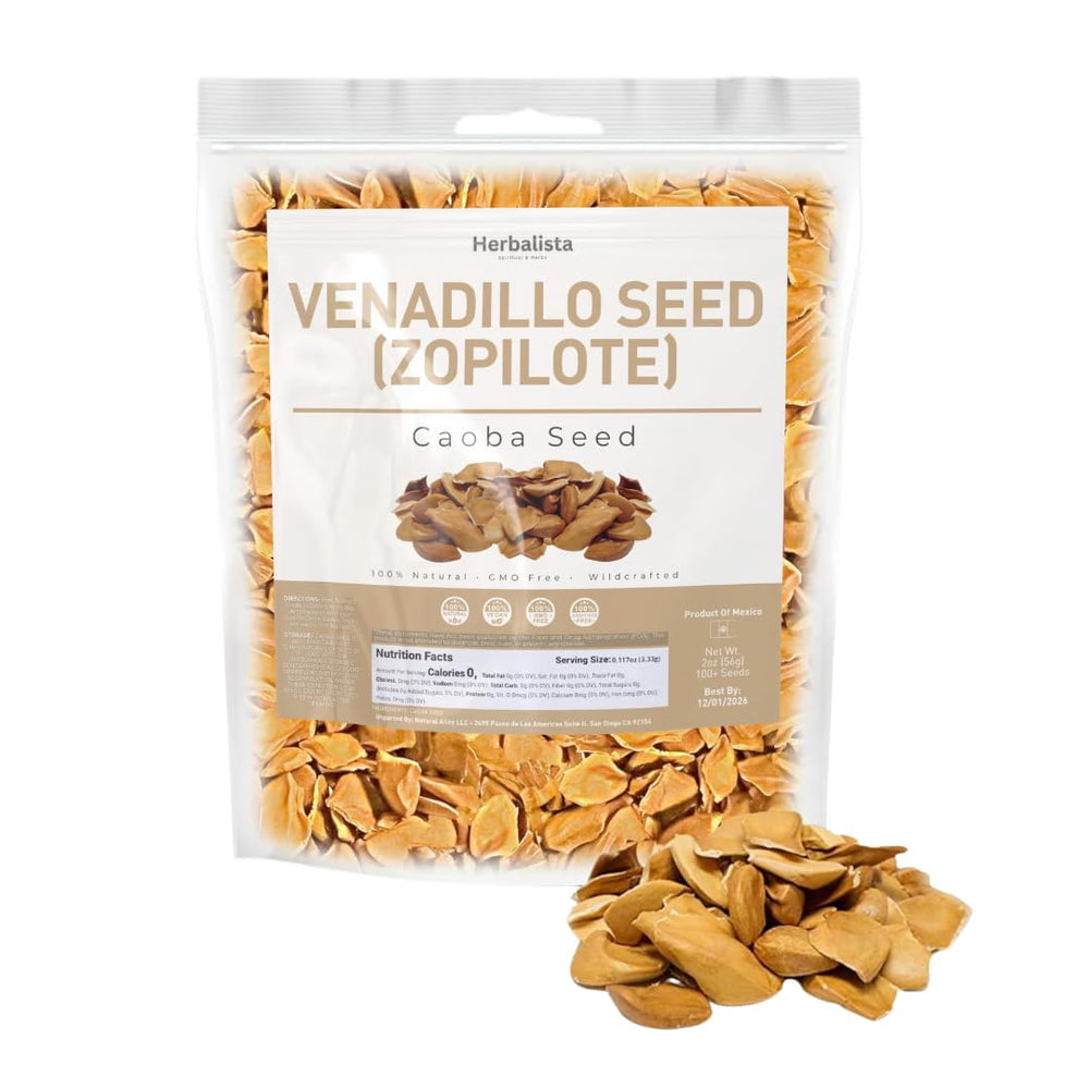HERBALISTA close-up texture of Caoba seeds highlighting natural quality