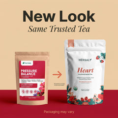 Herbaly Wellness Collection pyramid tea bag close-up showing whole-leaf herbs and better infusion