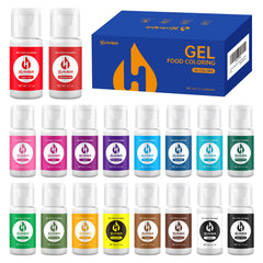 Herbeklab front packaging displaying 18 gel colors and list of uses