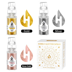 Herbeklab three-color set displaying gold silver and rose gold options