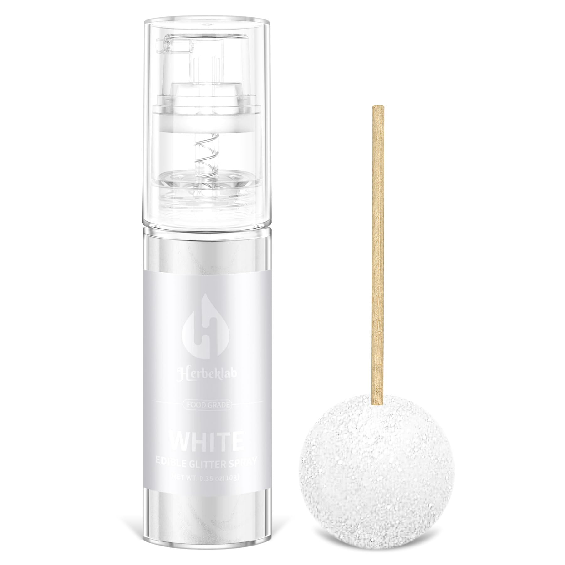 Herbeklab product front packaging showing clean white shimmer for presentation