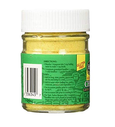 Herb-Ox spoonful close-up of granules demonstrating quick-dissolve texture and precise seasoning
