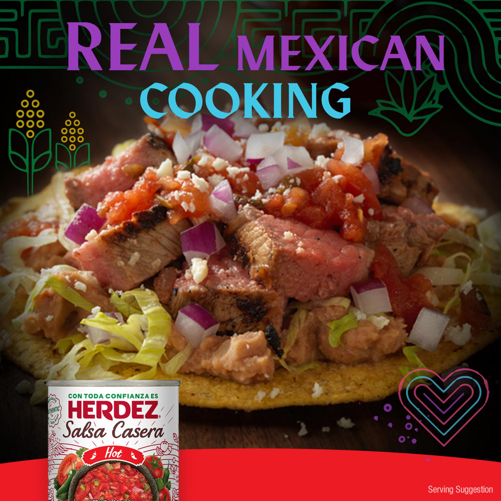 Herdez salsa served with tortilla chips for immediate chip-dipping enjoyment
