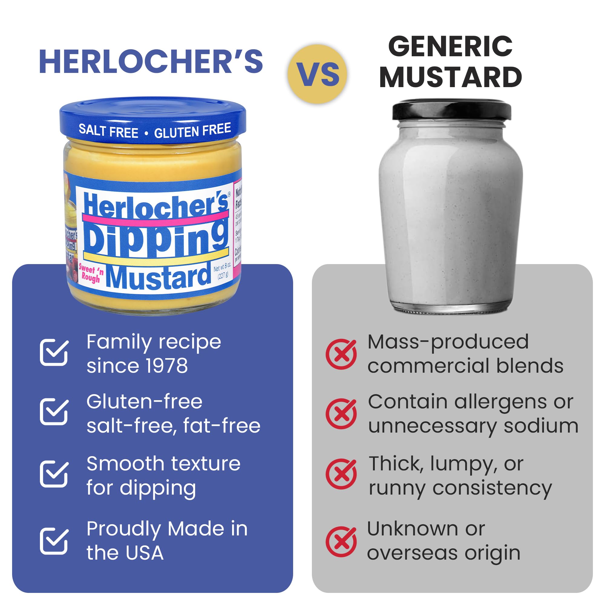 Herlocher's dipping mustard spread on sandwich adding sweet-tangy flavor