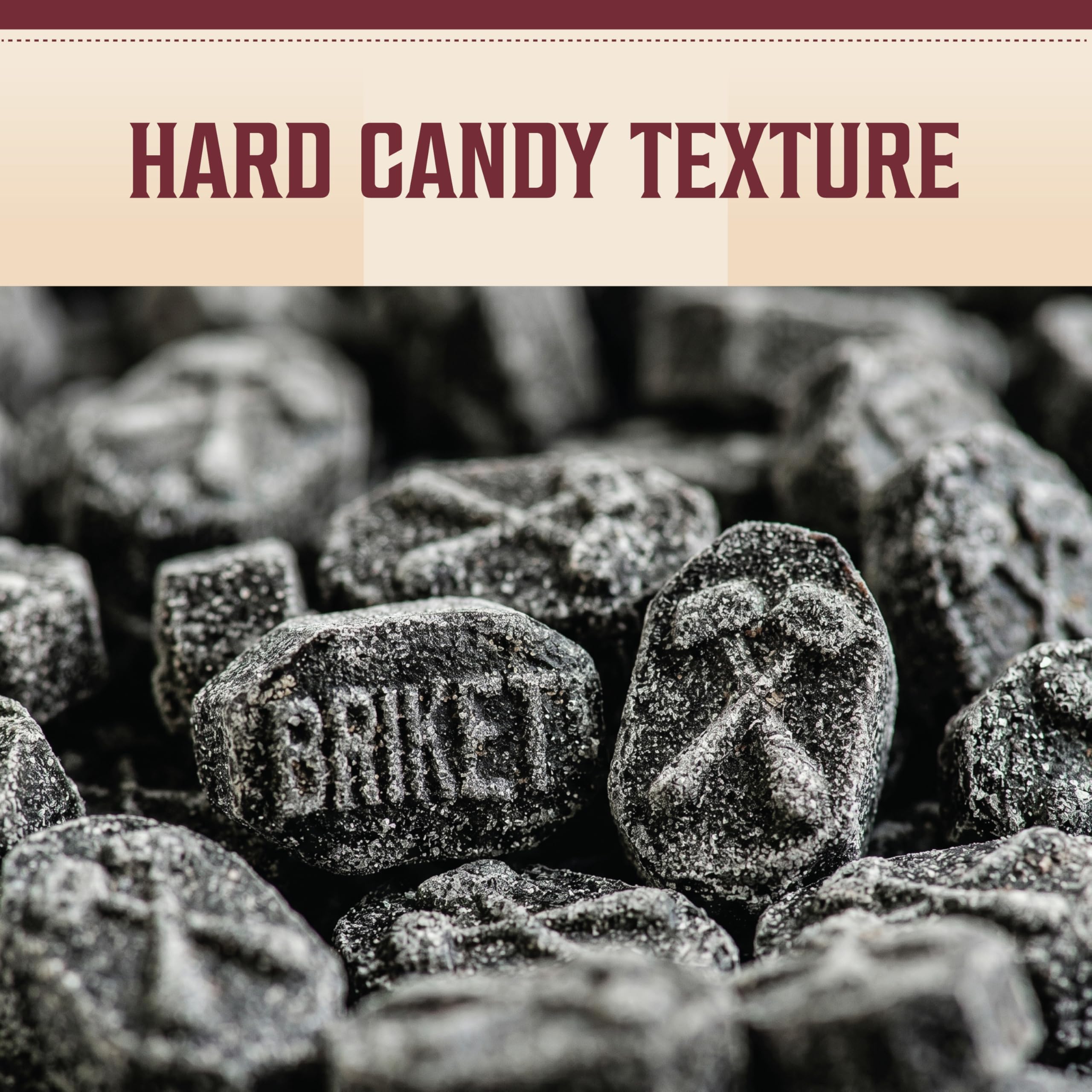 Hermann the German edge detail close-up showing candy finish and slow-dissolve enjoyment benefit