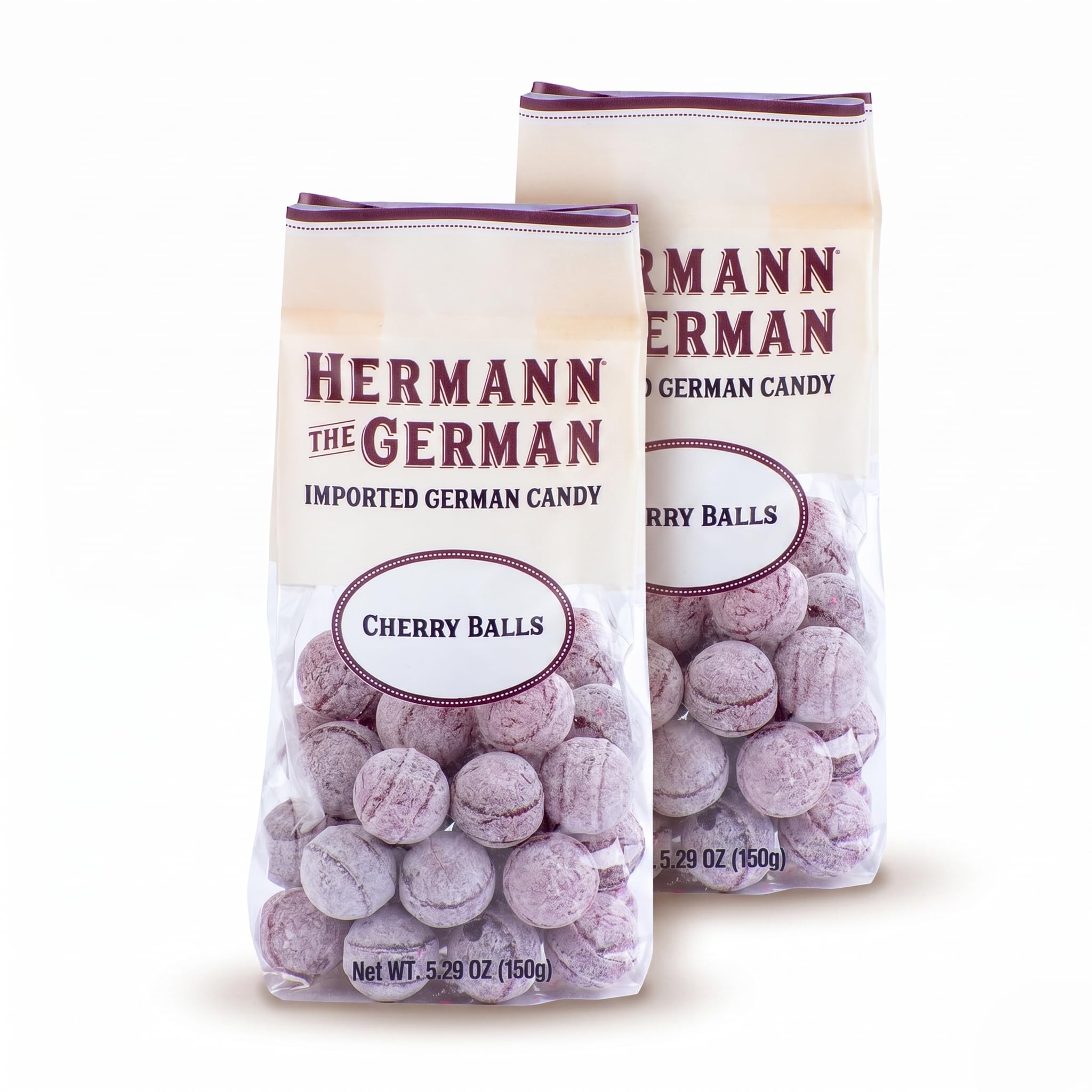 Hermann the German front packaging showing product name and cherry candy benefit
