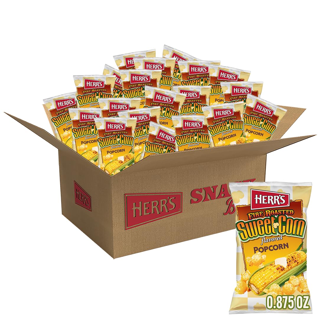 Herr’s front packaging showing flavor and convenient 24-bag pack for parties