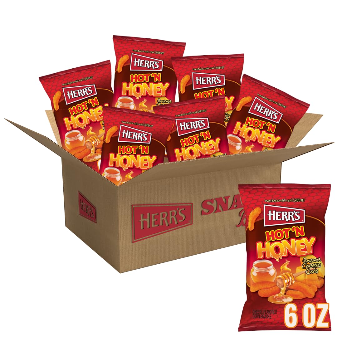 HERR'S front packaging showing bold hot and honey flavor benefits