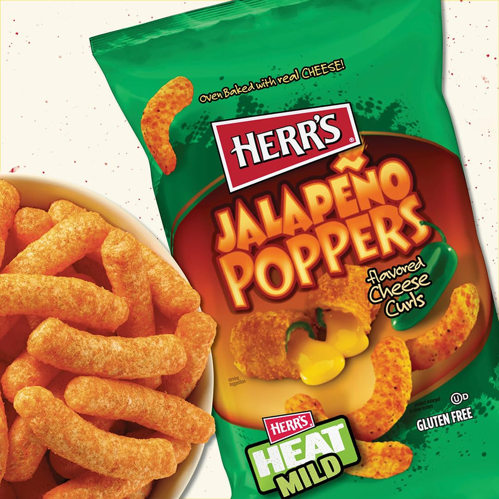 Herr's bag held in hand for scale showing compact single-serve portion