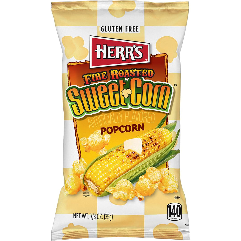 Close-up of Herr’s popcorn seasoning highlighting sweet smoky corn flavor