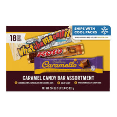 HERSHEY'S assorted variety box front showing brands and convenience for sharing