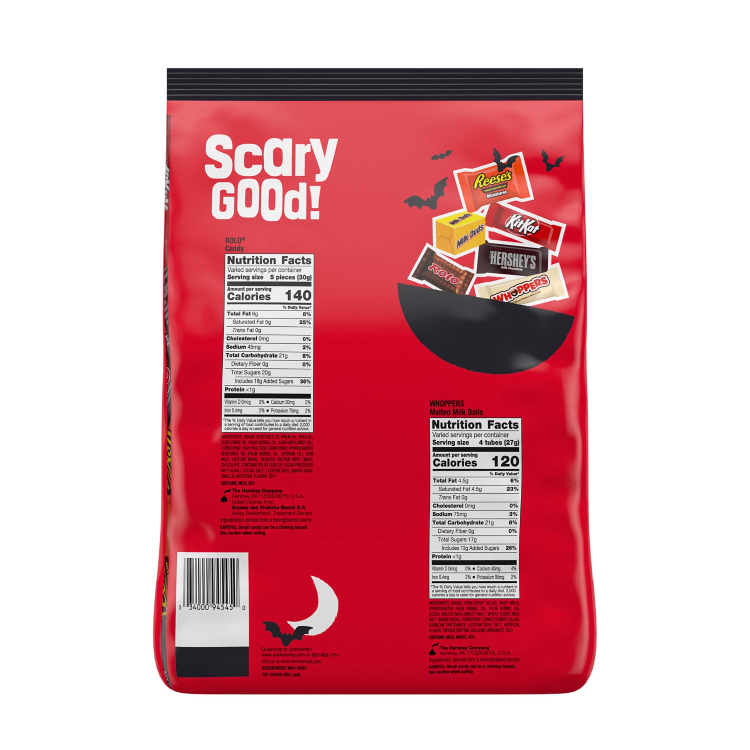 HERSHEY'S bowl on Halloween table set-up for easy party serving
