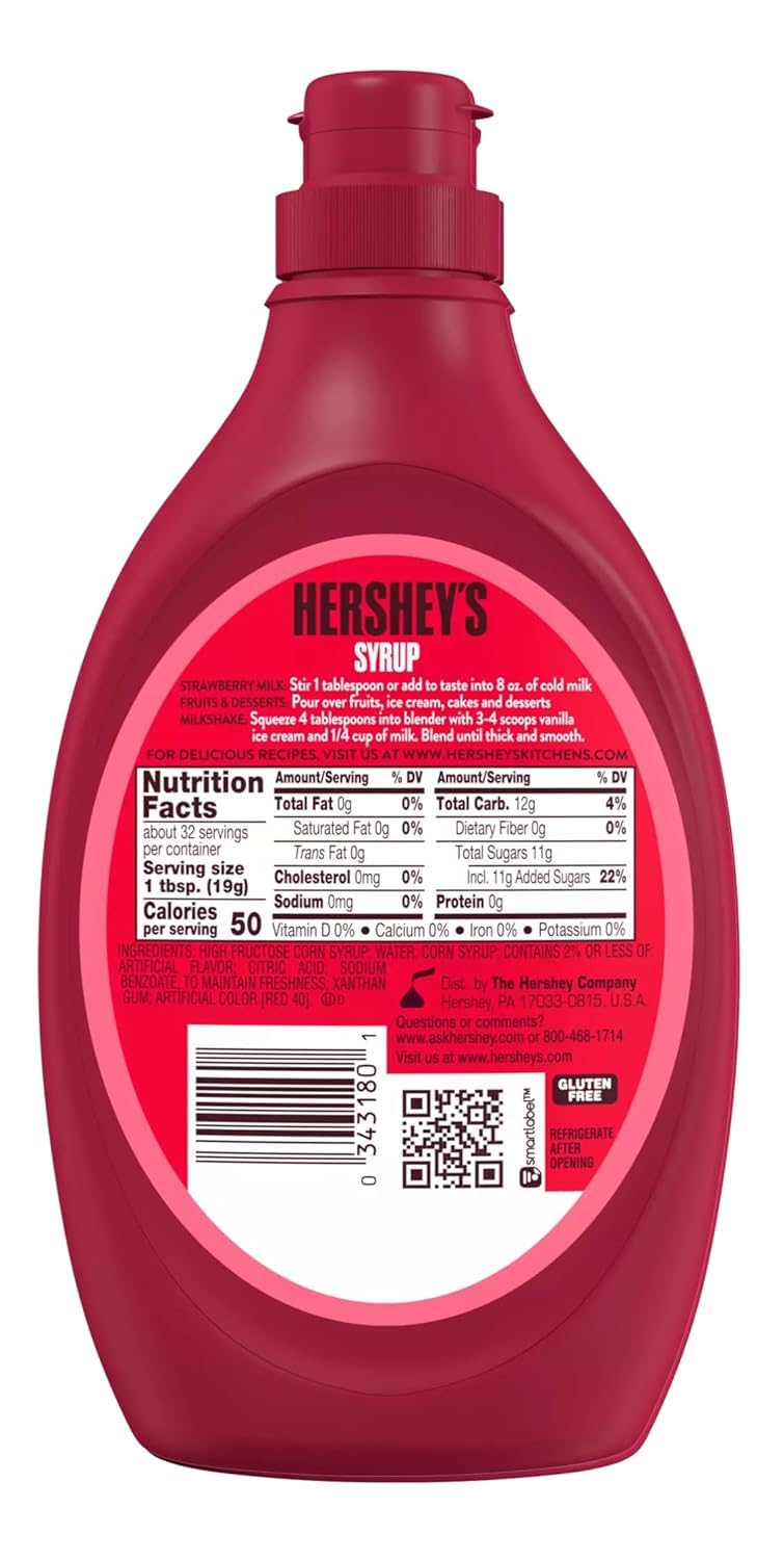 HERSHEY'S chocolate drizzle on ice cream adds glossy flavor