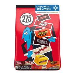 HERSHEY'S front of bag showing assortment and weight for large gatherings