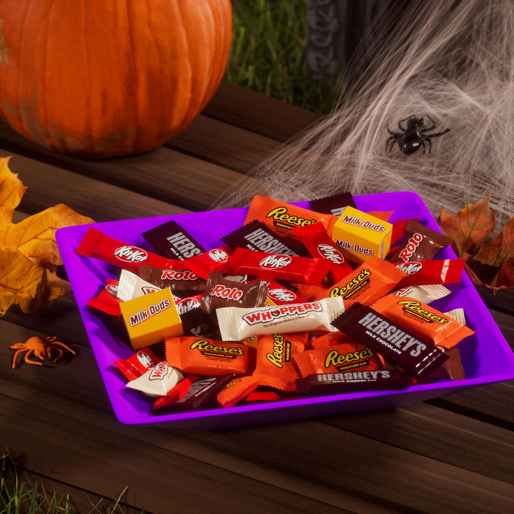 HERSHEY'S individually wrapped candies detail demonstrates hygienic distribution
