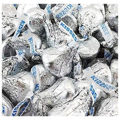 HERSHEY'S Kisses silver foil front packaging showing 6-pound bulk bag perfect for events