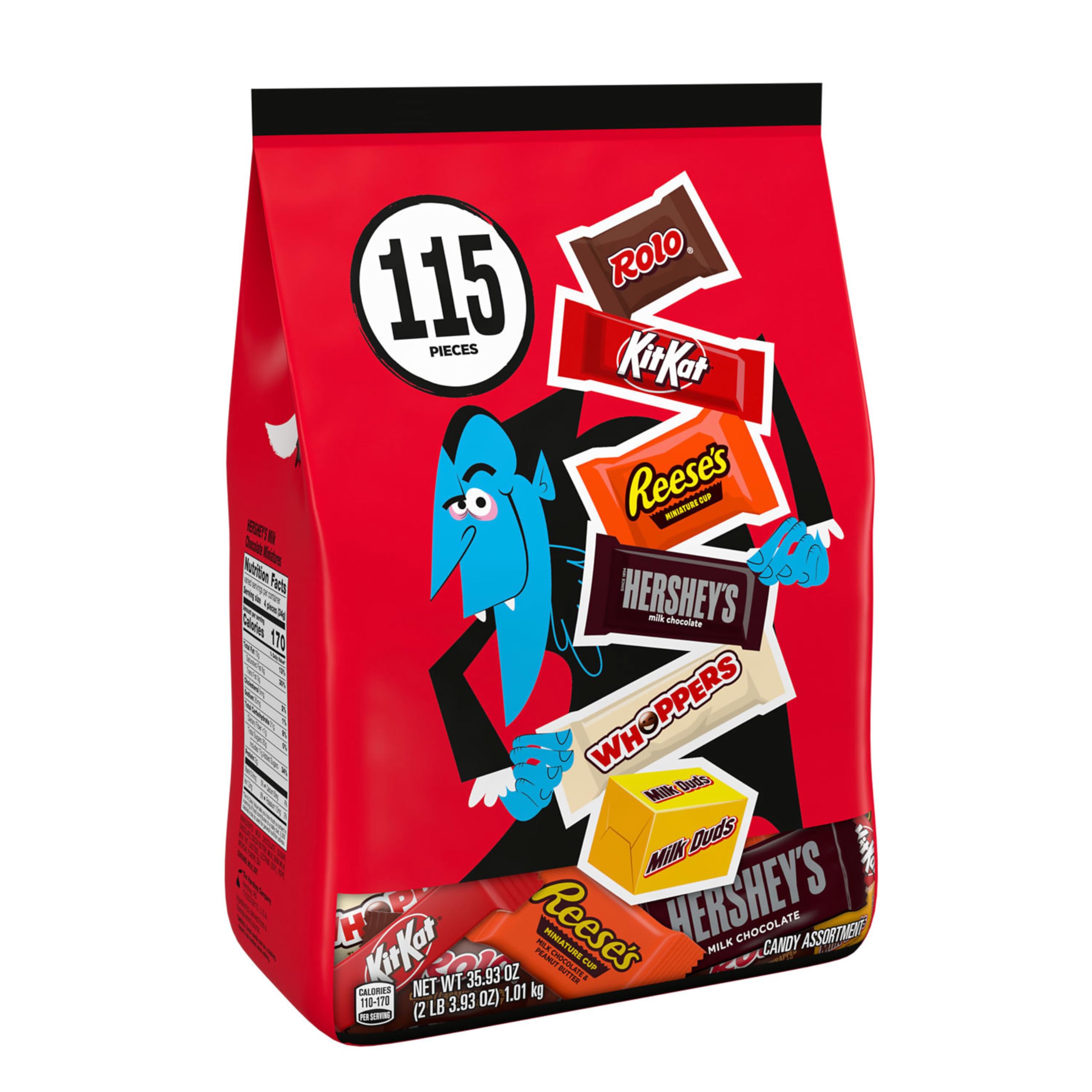 HERSHEY'S close-up of REESE'S Miniatures highlighting peanut butter taste