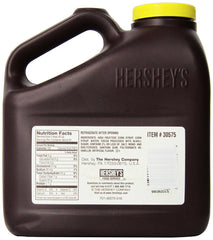 Hershey's Special Dark syrup pouring over ice cream for rich flavor