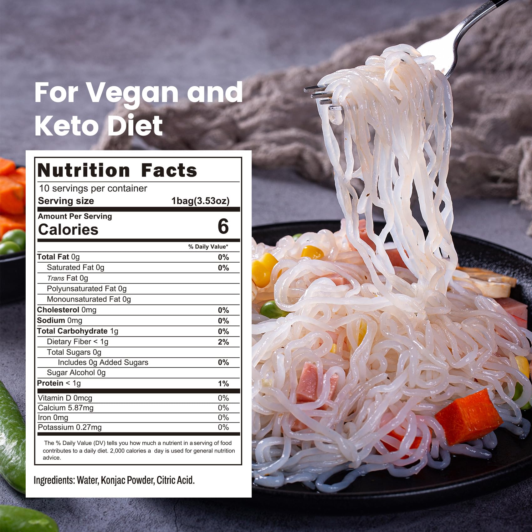 Hethstia noodles plated with tomato sauce showing convenient low‑carb meal benefit