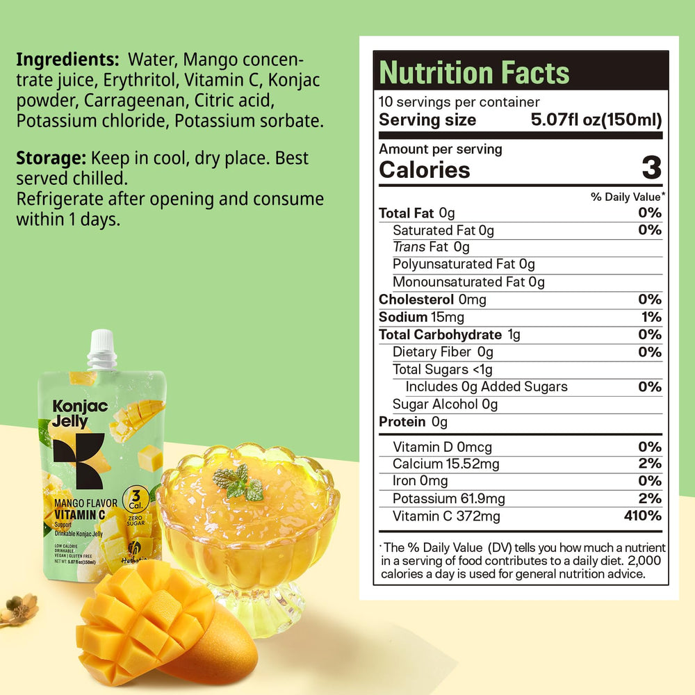 hand squeezing a Hethstia mango pouch for mess-free on-the-go snack