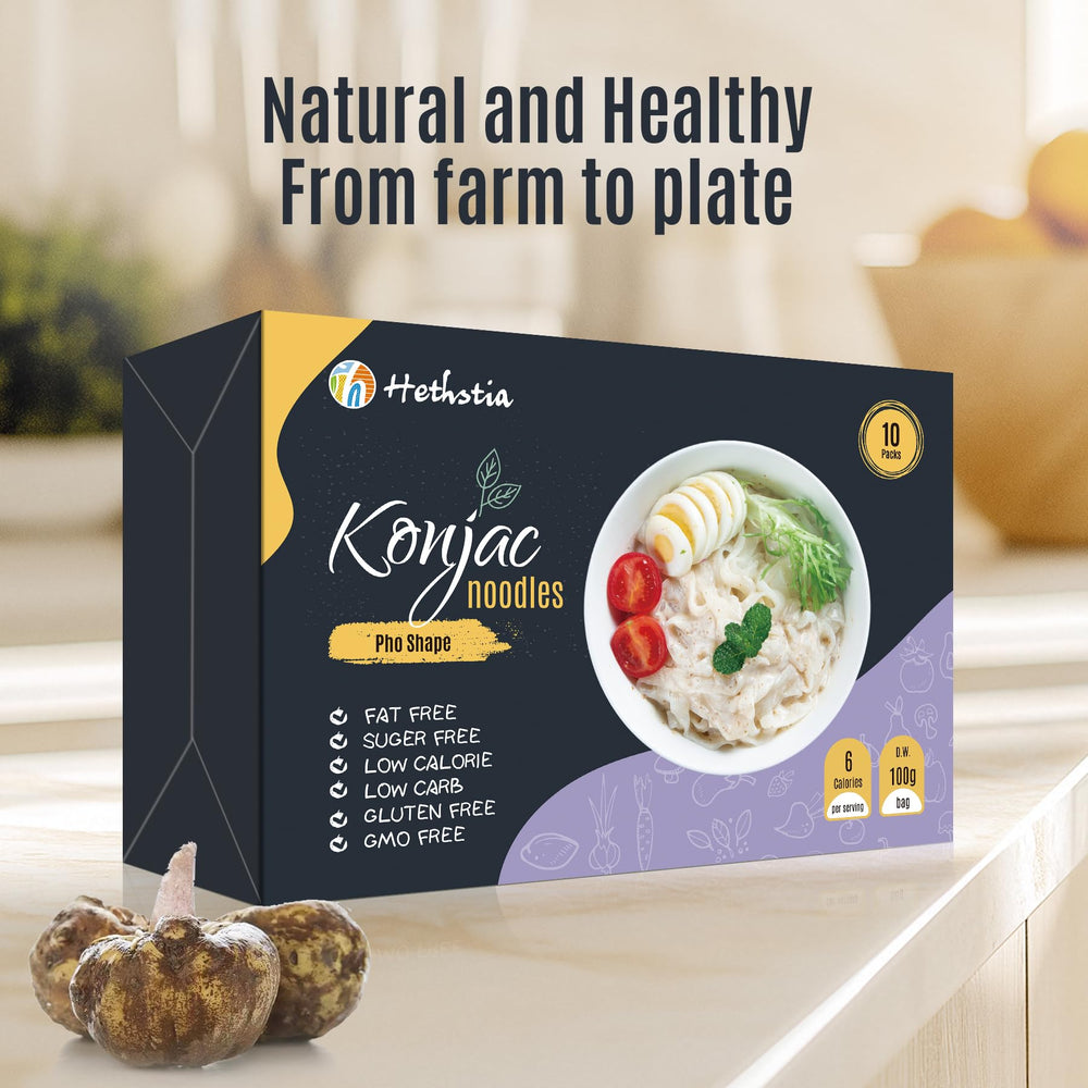 Hethstia noodles in steaming pho broth for quick meals
