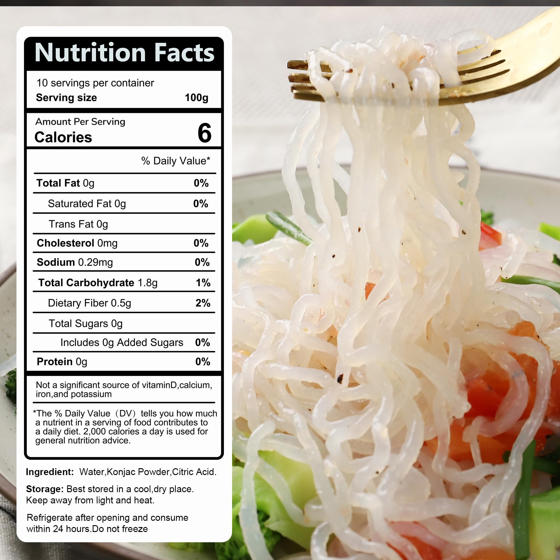 Hethstia open pouch drained noodles ready to rinse for quick prep