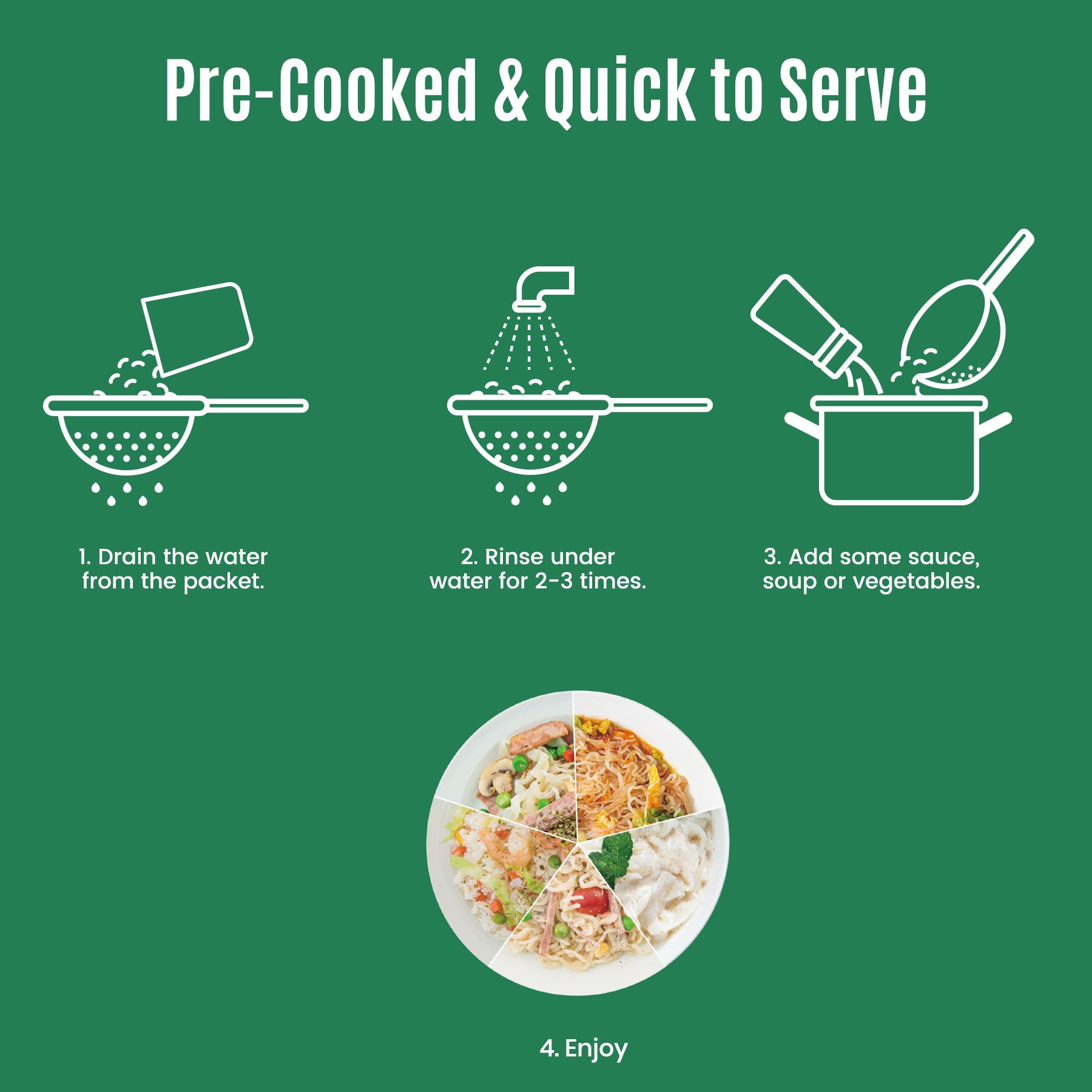 Hethstia pho noodles in clear broth illustrating soup-ready convenience benefit