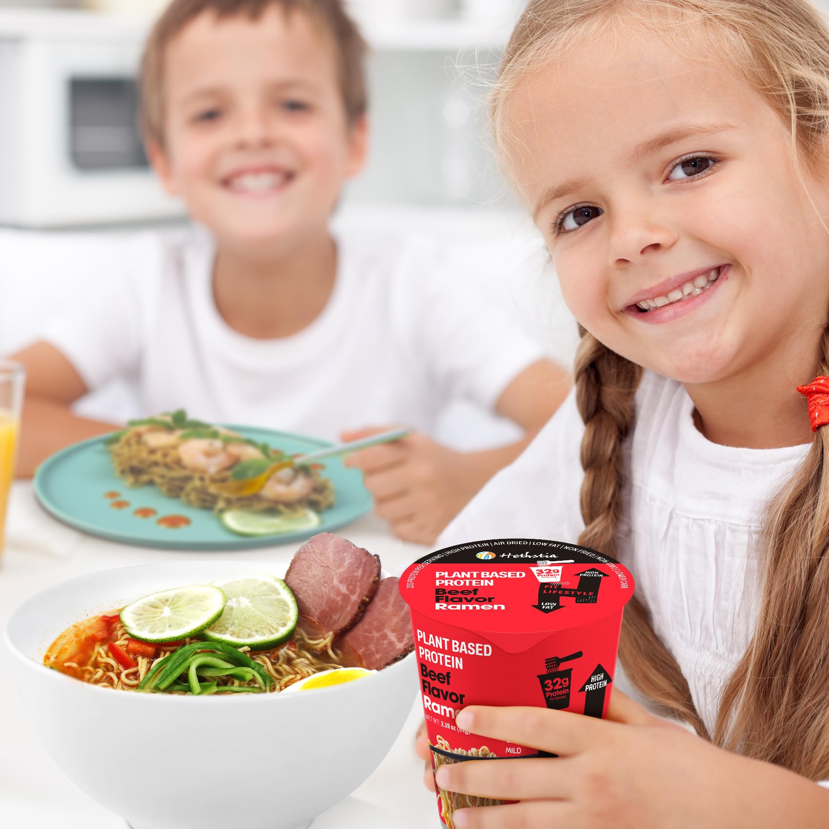 Hethstia served bowl plated, styled to show satisfying hearty meal