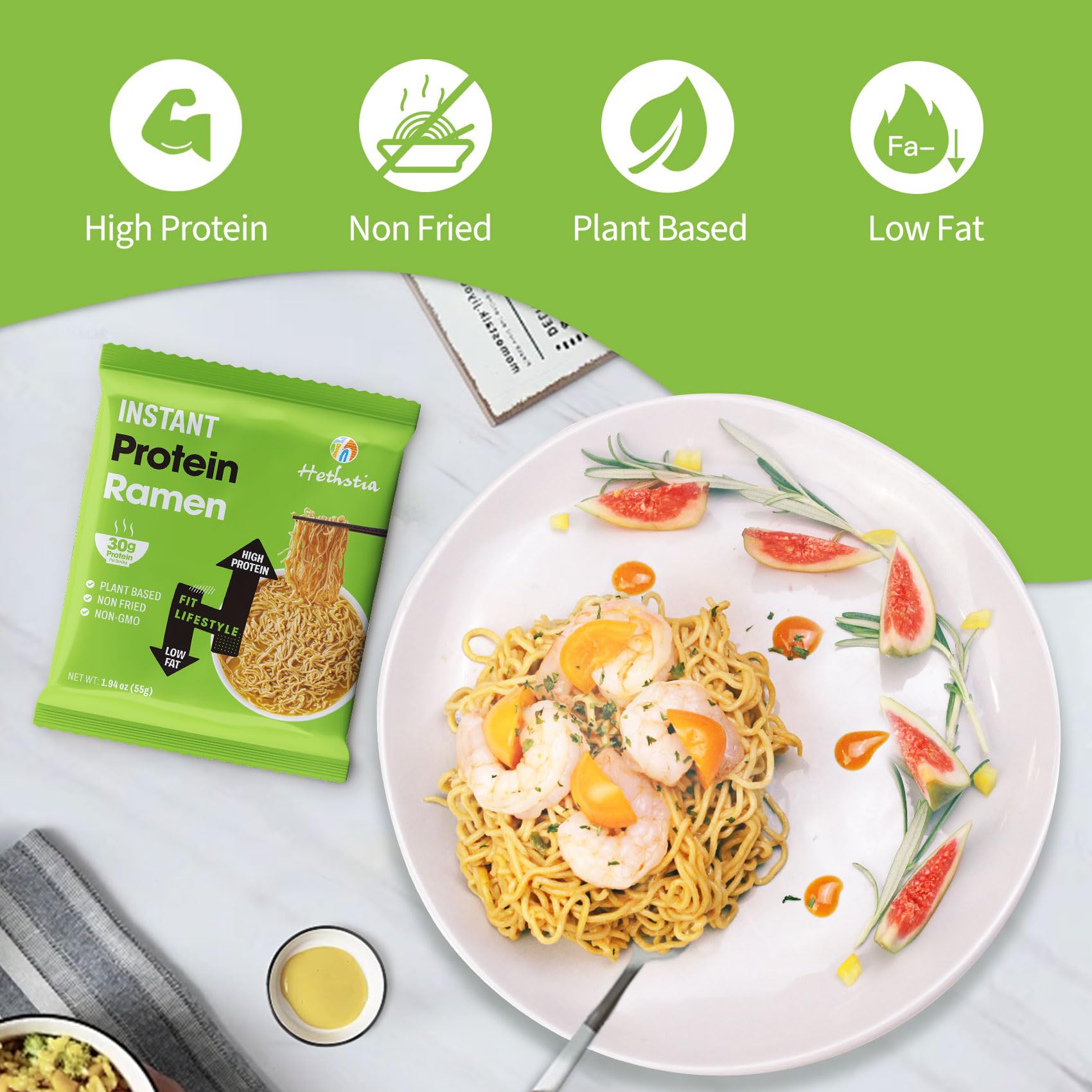 Hethstia single serving unboxed for quick-prep meal building
