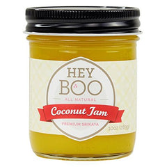 Hey Boo coconut jam spread on toast showcasing rich coconut flavor on breakfast