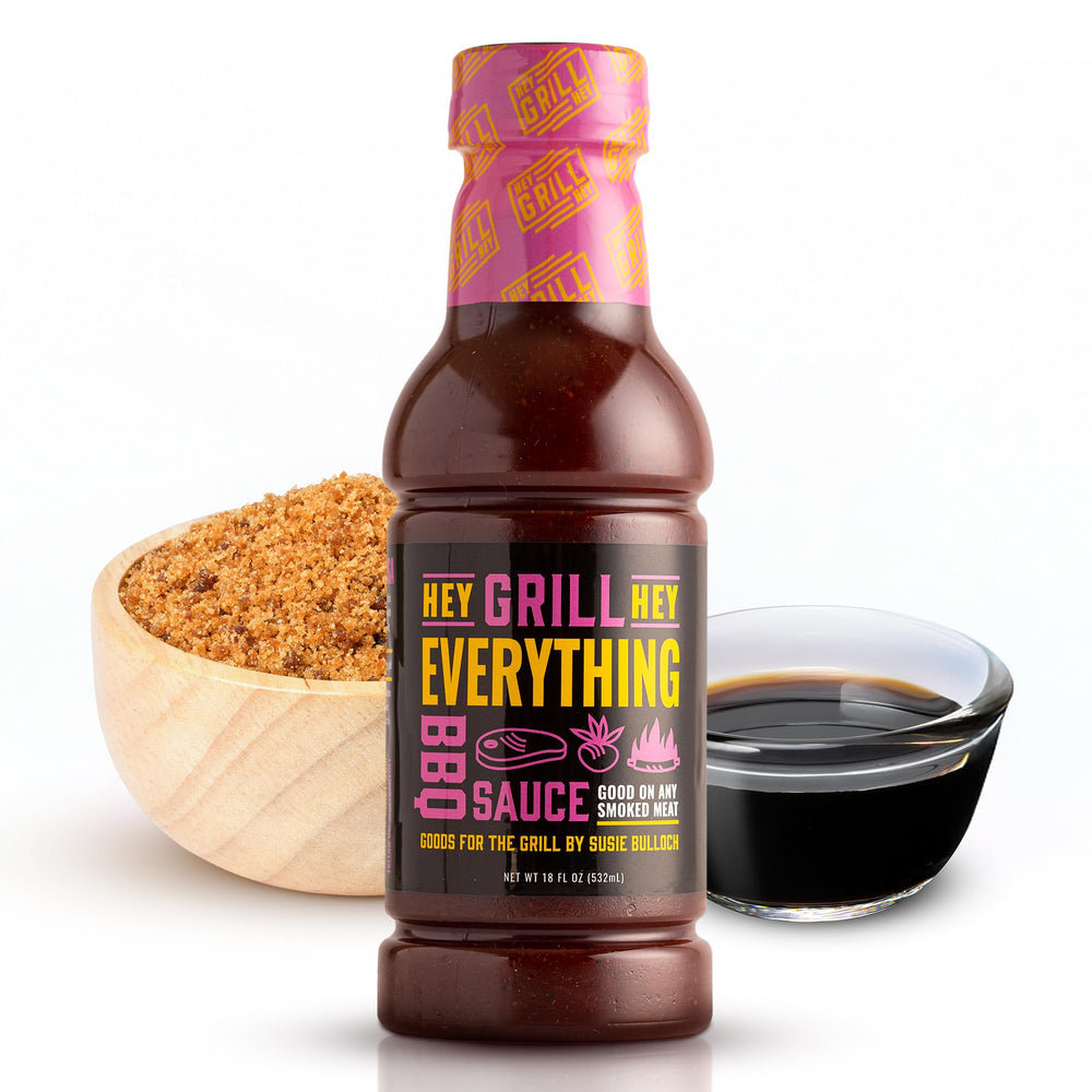 Hey Grill Hey front label showing bold Kansas City BBQ flavor and benefit