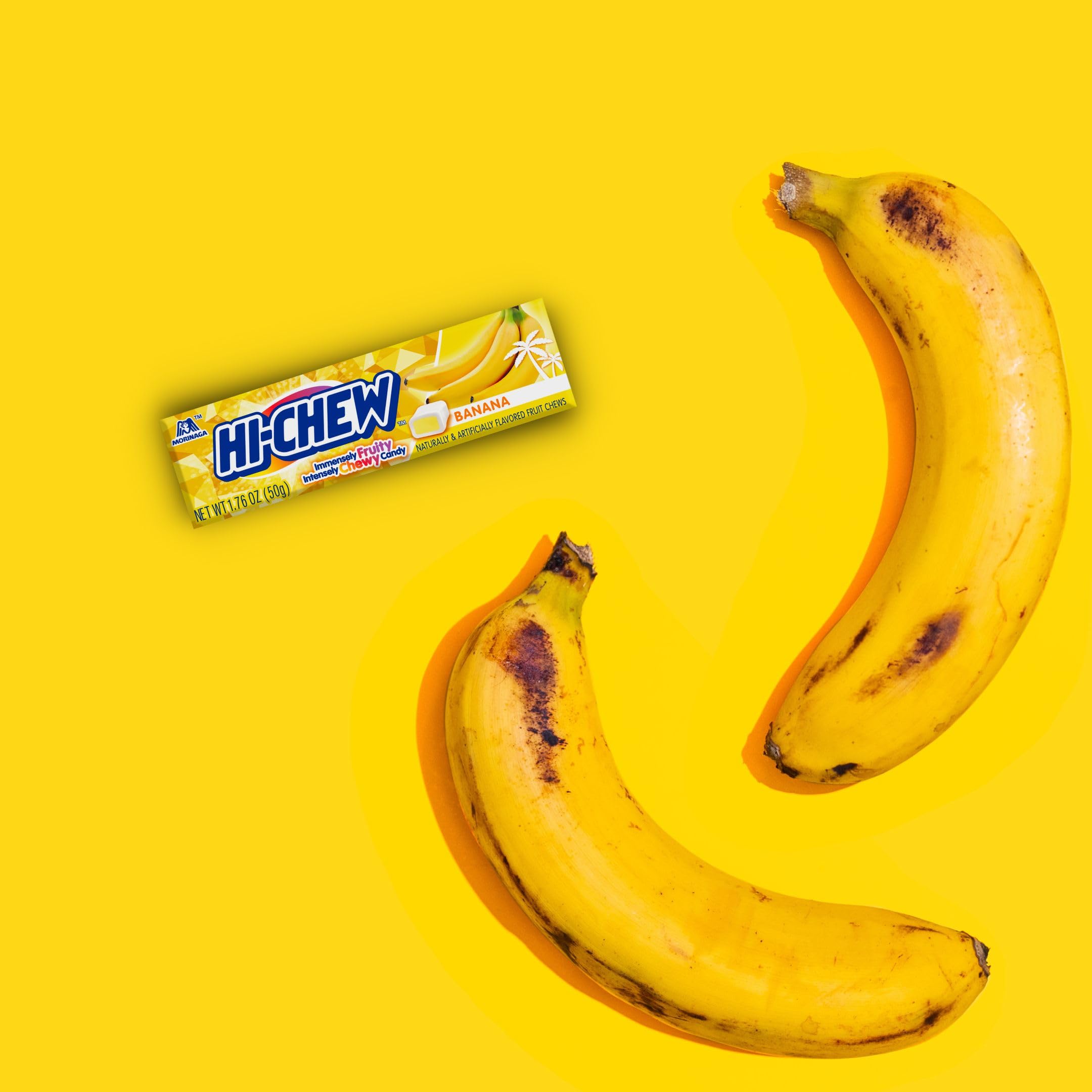 HI-CHEW banana sticks in a bowl ready to share at parties or movie nights