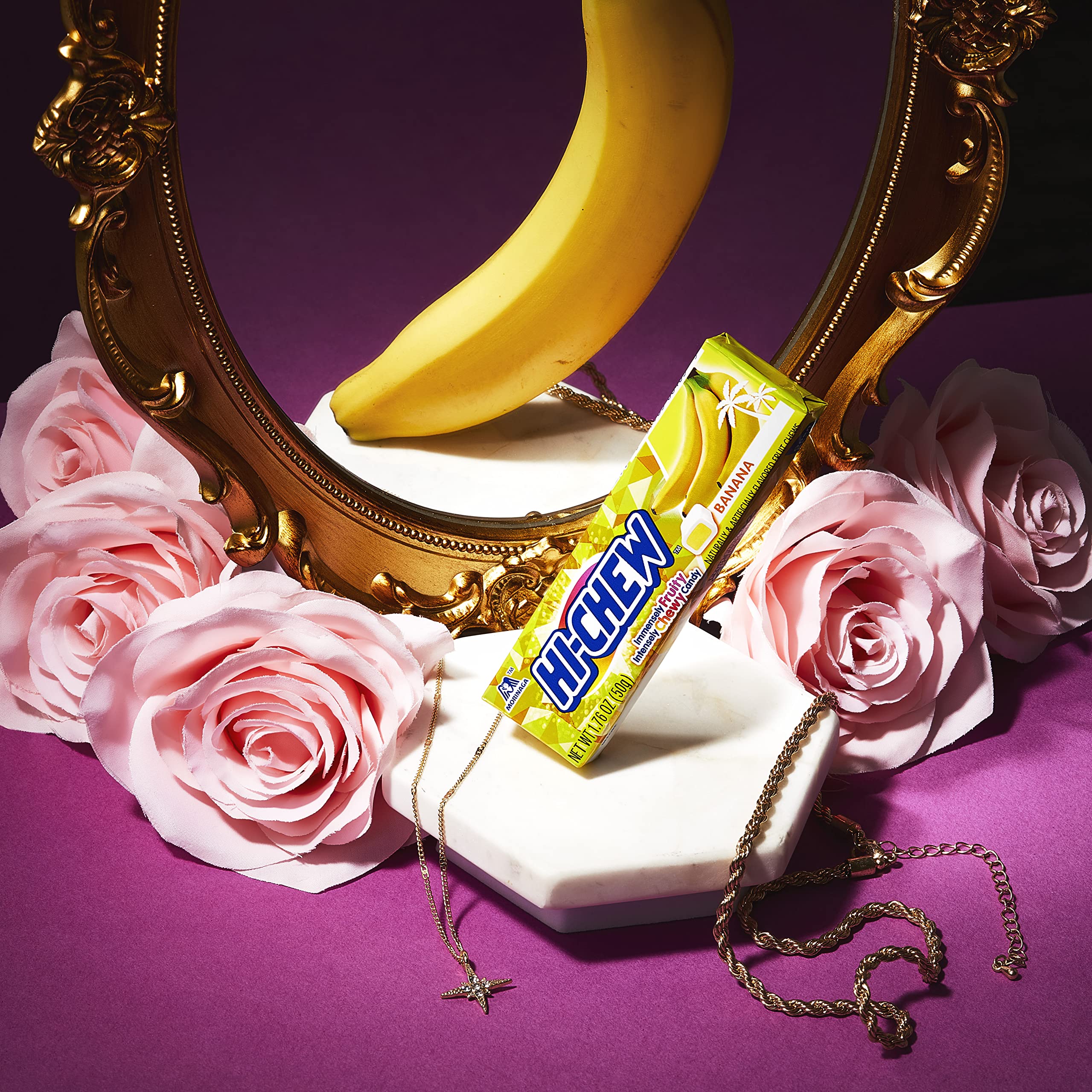 HI-CHEW single individually wrapped banana stick ready for sharing and storage