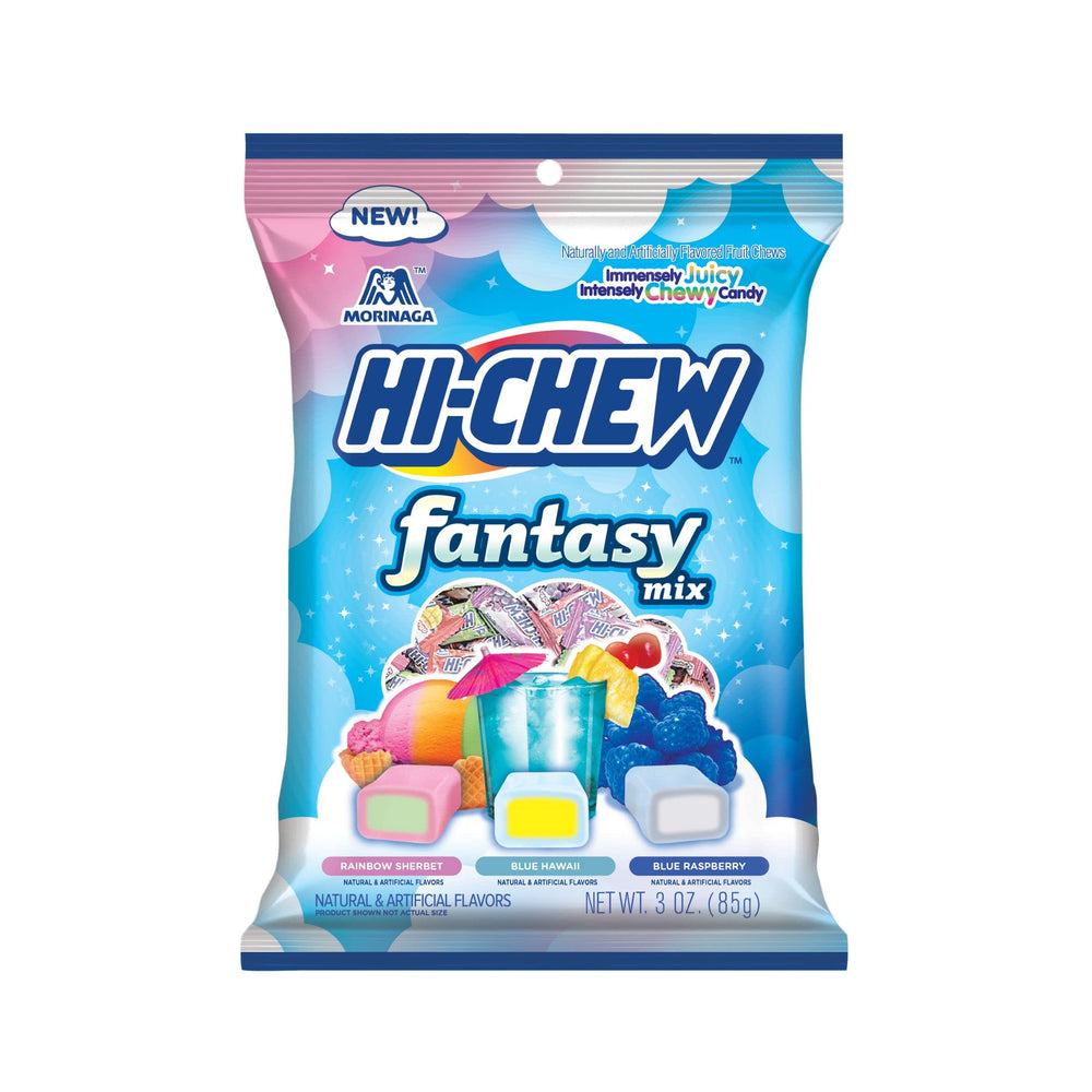 HI-CHEW front packaging showing colorful fantasy mix for quick recognition