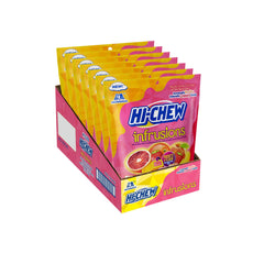 HI-CHEW front packaging showing pouch and flavors for quick selection
