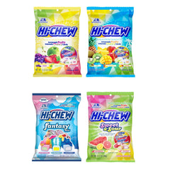 HI-CHEW front packaging showing colorful variety and sharing convenience