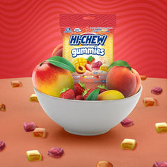 HI-CHEW close-up texture shot highlighting layered chew and juicy mouthfeel