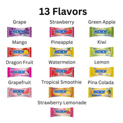 HI-CHEW individually wrapped pieces scattered to show portion control convenience