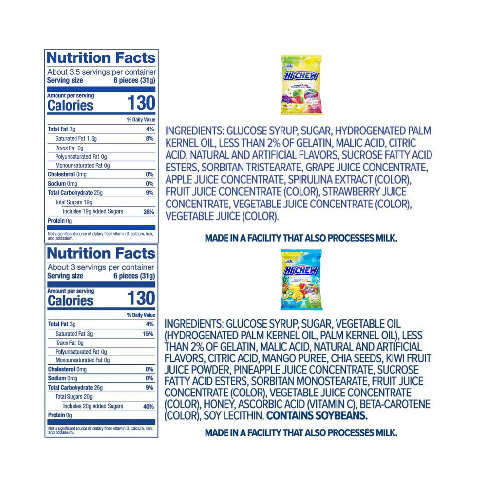 HI-CHEW individually wrapped pieces ready to share and stay fresh