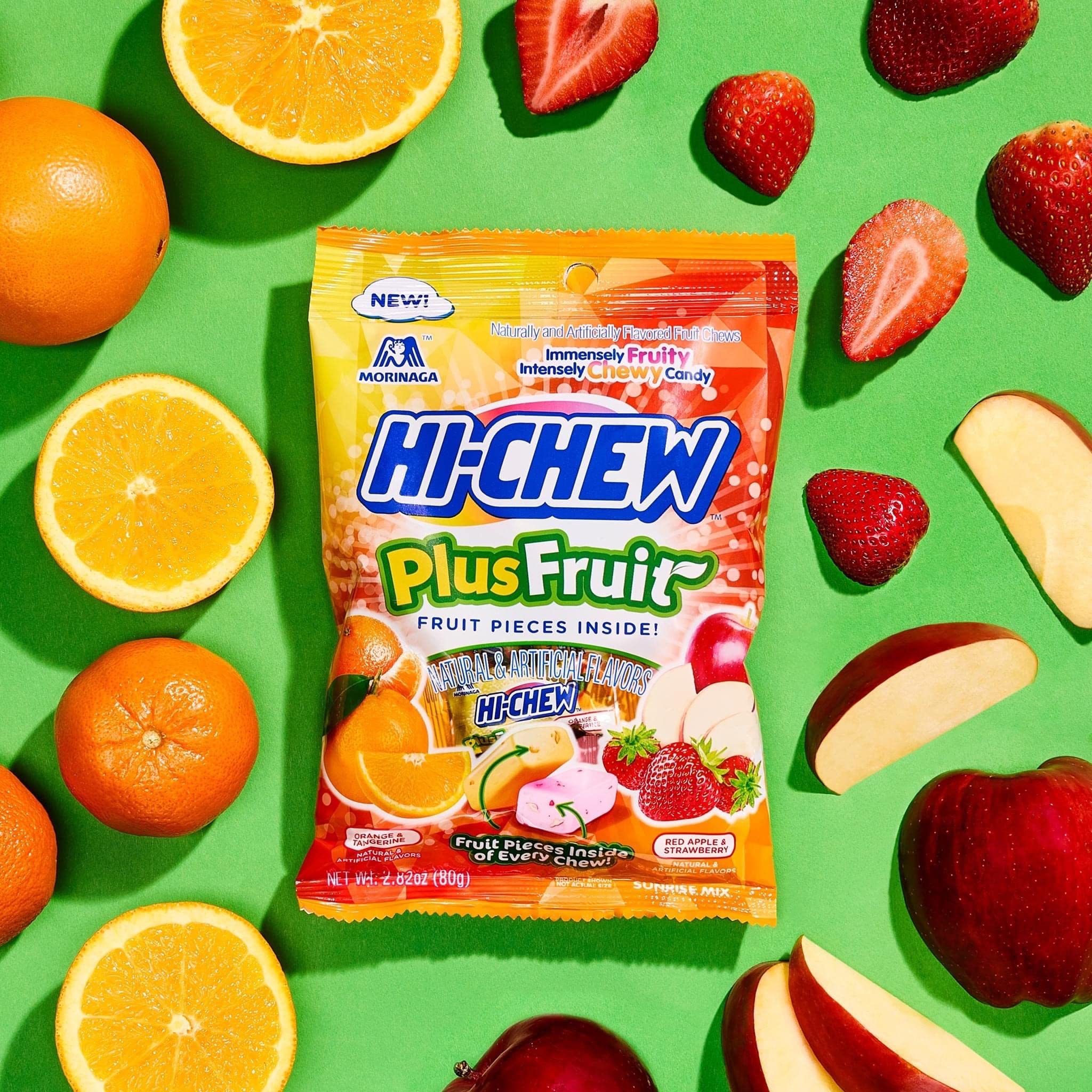 HI-CHEW candies in a group setting with friends showing easy sharing and party-ready benefit
