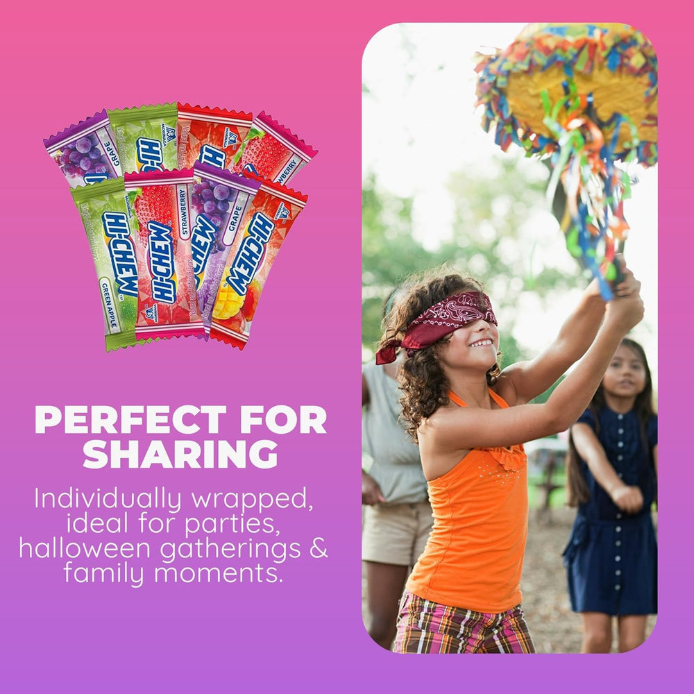 HI-CHEW in a serving bowl at a party boosting colorful display